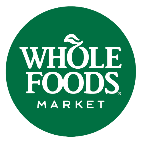 Whole Foods Market circular green logo with white text on a white background.
