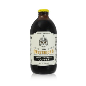 organic maple cold brew coffee lightly sweetened