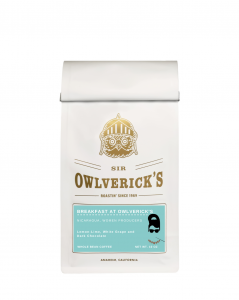 Breakfast at Owlverick's Coffee Bag Front
