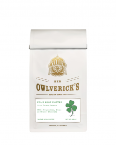 Front of Four Leaf Clover Coffee Bag