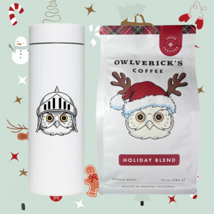 360 Travel Bottle and Holiday Blend Coffee