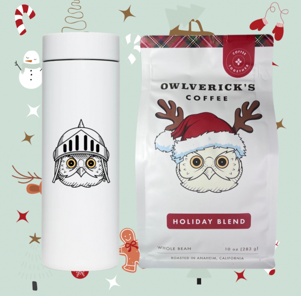 360 Travel Bottle and Holiday Blend Coffee